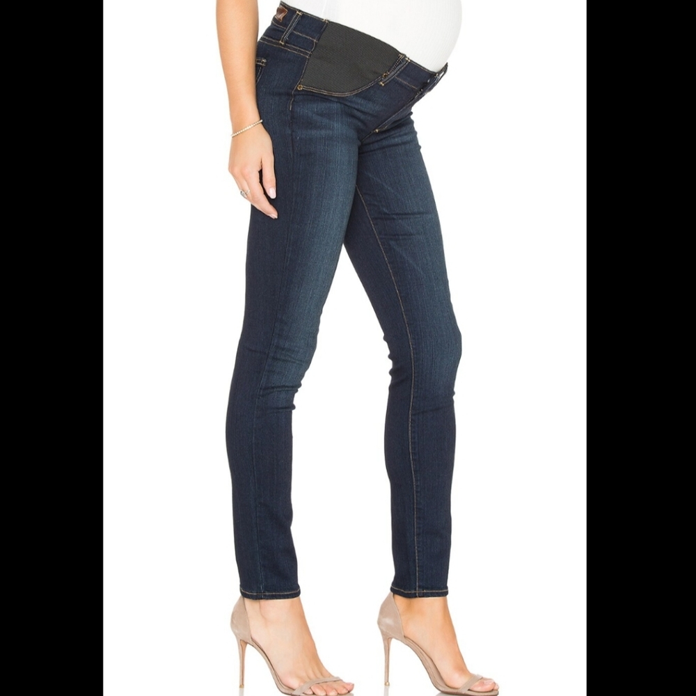Paige Verdugo Ultra Skinny Maternity Jeans Sz 27 Armstrong dark wash